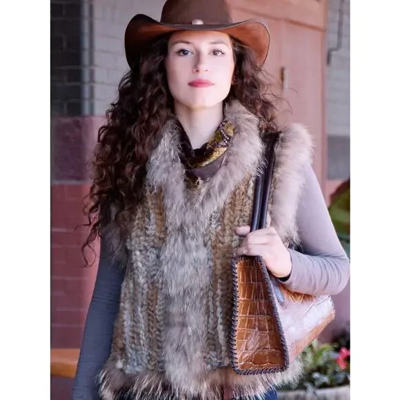 JUAN ANTONIO HORNBACK CARAMEL LEATHER TOTE - Picture 10 of 11